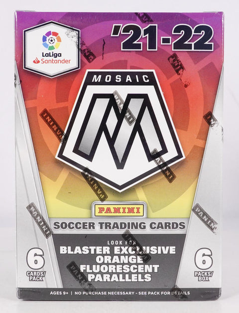 2021/22 Panini Mosaic LaLiga Soccer 6-Pack Blaster (Orange Fluorescent Parallels!)